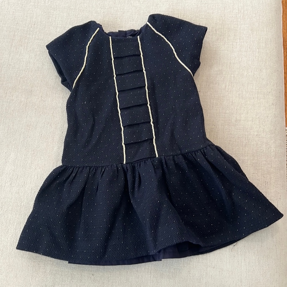 Mayoral 2t holiday dress navy with silver details